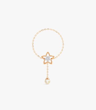 Caratglitz Designer Gold And Diamond Bracelet