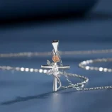 Womens-Aesthetic-925-Sterling-Silver-Rose-Cross-Pendant-Necklace-1062-01